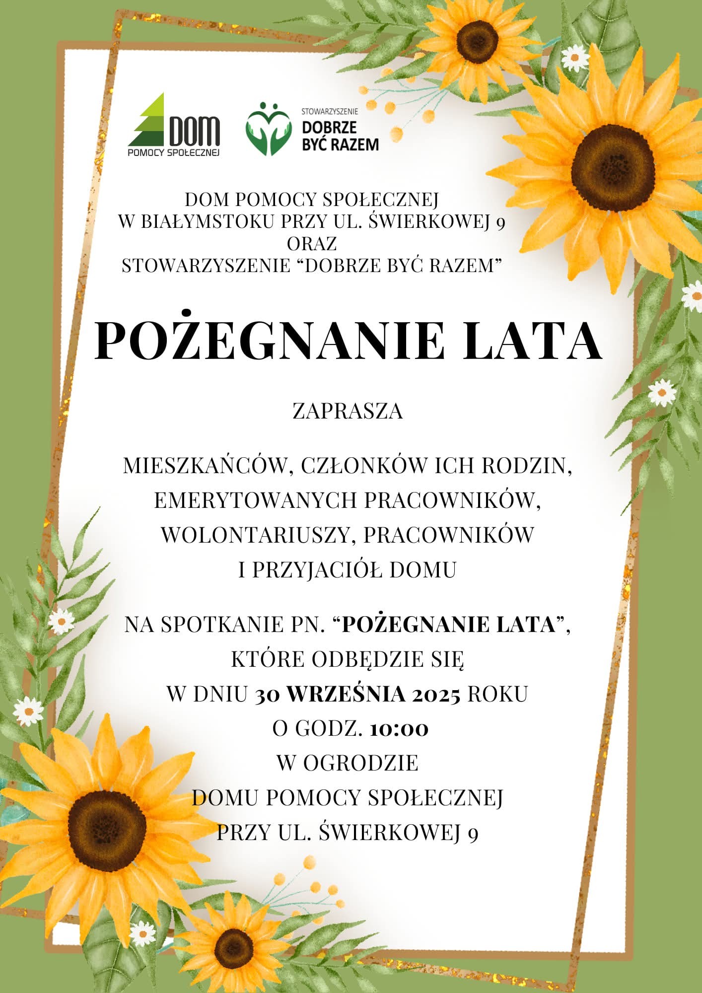 plakat pozegnanie lata 2025