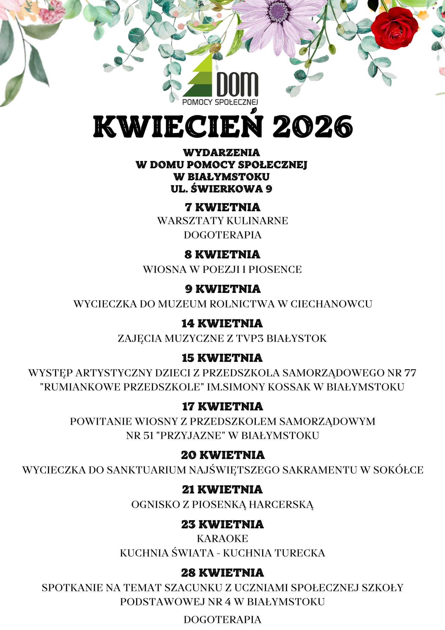 wydarzenia w kwietniu 2026
